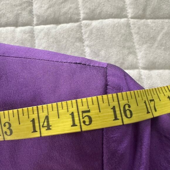 YALY COUTURE Womens Jacket *Large Purple Irridescent Taffeta Evening Wedding - Picture 14 of 14